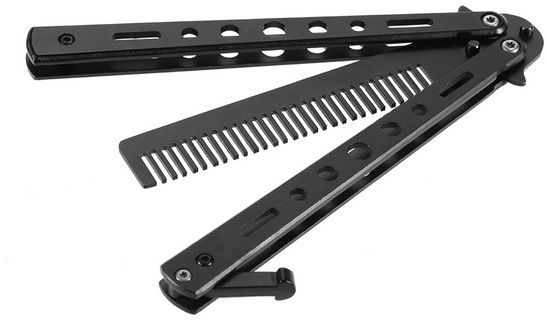 Balisong Butterfly Comb Black