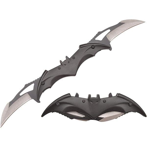 Batman Twin Blade Lock Knife Black