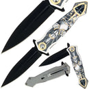Lock Knife 3D Knights Cross - 3D Knights Cross Emblem with SS Handle