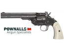 Schofield 6" Revolver Steel Ivory Grips 4.5mm BB