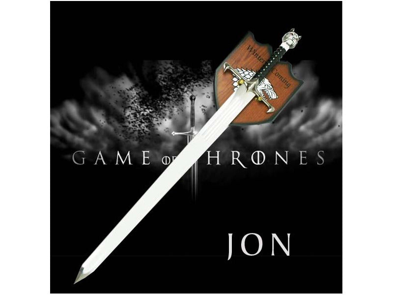 Jon Snow House Stark Sword With Plaque